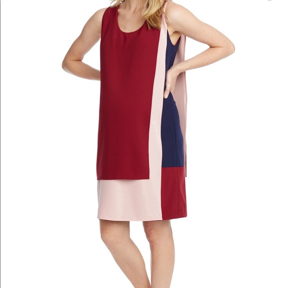 SOLD 💝 ROSIE POPE Edina Maternity Shift Dress Size Large color block, multicolor - Picture 13 of 13
